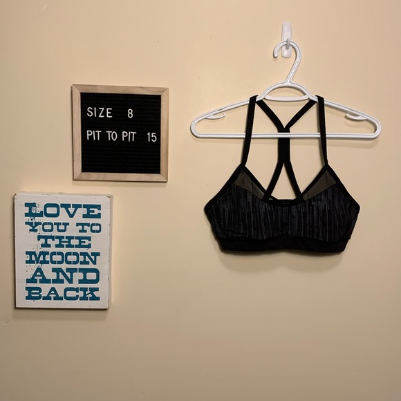 lululemon athletica Other - Lululemon Black and Grey Sports Bra with Mesh